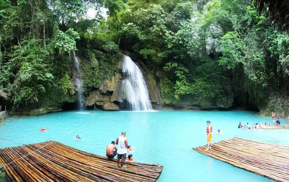 Getting to Kawasan Falls by Scooter
